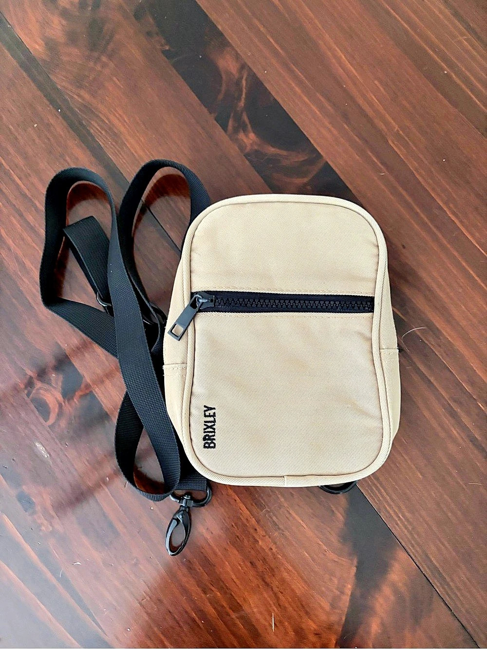 Brixley Crossbody Sling Bag Beige & Black